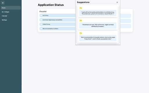Unify :: Auto-fill fields, track submissions, and suggest writing improvements.