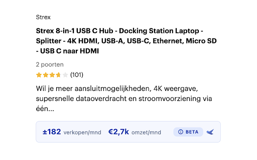 Bolmate - Data & Inzicht - Gratis :: Zie de geschatte verkopen voor elk product op bol.com. Deze product research tool van Bolmate is helemaal gratis voor iedereen.
