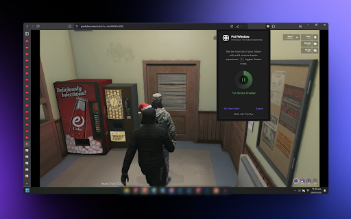 YouTube Full Window :: Makes YouTube videos full window while keeping the page scrollable