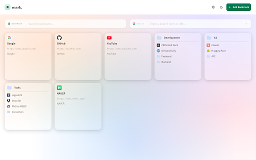 mark. :: Easily add and manage your bookmarks