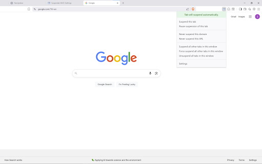 Suspender MV3 :: Suspend tabs