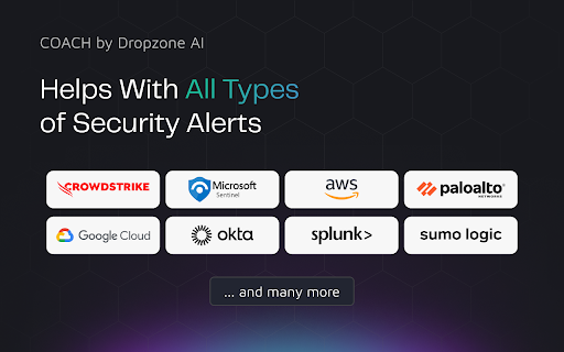 COACH by Dropzone AI :: AI-powered guidance for security alert investigations