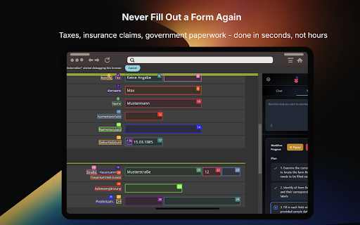 Wysor: AI Web Agent & Automation :: Automate web tasks with AI! Wysor is a powerful Chrome extension that lets you save workflows, extract data, fill forms, and more.