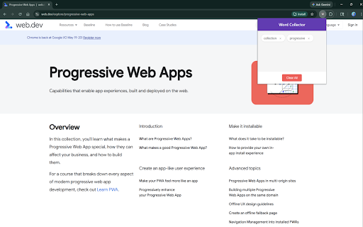 WordCollector :: WordCollector is a simple and efficient browser extension designed to help you build your vocabulary as you surf the internet.…