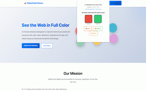 ClearColorVision - Advanced Color Vision Deficiency Corrections :: Professional color correction with dual methods: Perceptual Contrast Rebalancing (PCR) for text clarity & LMS for natural colors