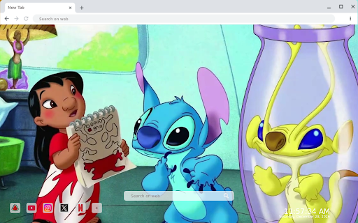 Lilo and Stitch Adventures Live Wallpaper :: Transform your new tab with Lilo and Stitch adventures in stunning HD live wallpapers that bring your screen to life!