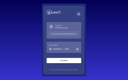 LEXID Wallet :: A secure, decentralized wallet for the LEXChain Network