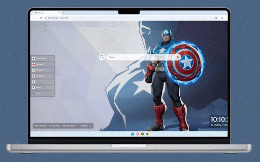 Captain America Live Wallpaper :: Captain America standing tall with his glowing vibranium shield in heroic comic art.