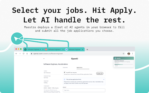 Maestra - Accelerate Your Job Search :: Land your next job 10x faster