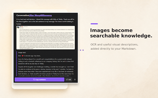 Open Clipper :: Clip and highlight web pages as durable Markdown, then copy or save them to your Obsidian vault.