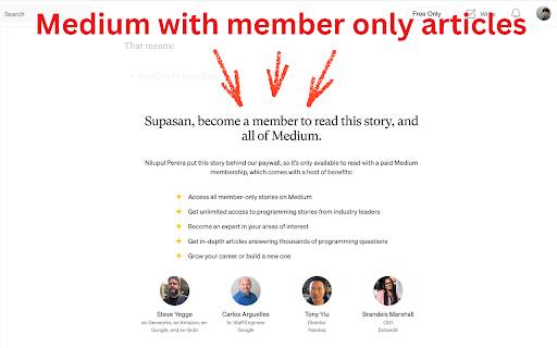 Medium Free Filter :: Add a toggle in Medium's navbar to filter free-to-read articles.