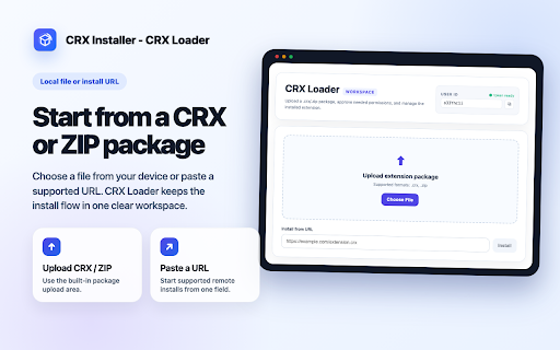CRX Loader :: Load and run third-party CRX or ZIP extensions inside the CRX Loader host extension.