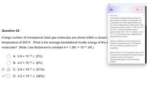 MCAT.tools Companion :: Quickly access your daily MCAT study plan or save question insights to your Review Journal — all from your browser.