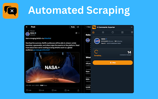 X Comments Exporter - Export Twitter Comments :: Download X (Twitter) replies in one click. X Comments Exporter makes reply scraping easy for research, backup, and insights.