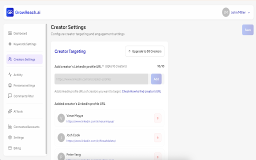 GrowReach AI Clawd Bot Grow your Reach, Engagement and go Viral on LinkedIn :: GrowReach AI is like a Clawd Bot specifically trained to Increase your Engagement, Profile Views and Grow your LinkedIn Network Fast