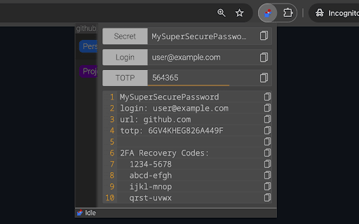 Parcel :: A simple password manager with no third-party dependencies.