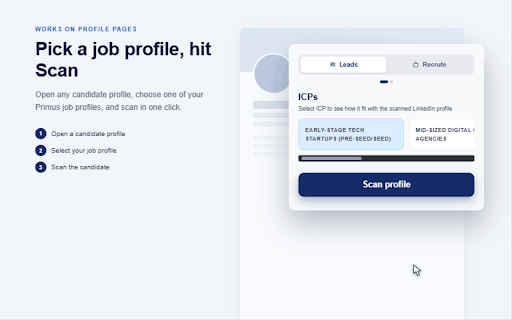 FastAutomate — PrimeLeads :: Sovereign Intelligence for LinkedIn — instant profile evaluation powered by Primus.