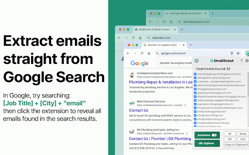 EmailScout - Email Finder, Scraper & Extractor :: Powerful Email Extractor & Scraper for Sales & Marketing
