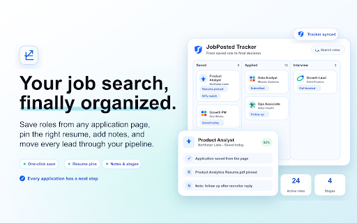 JobPosted :: Autofill login-gated job applications with your JobPosted master profile and tailored resume.