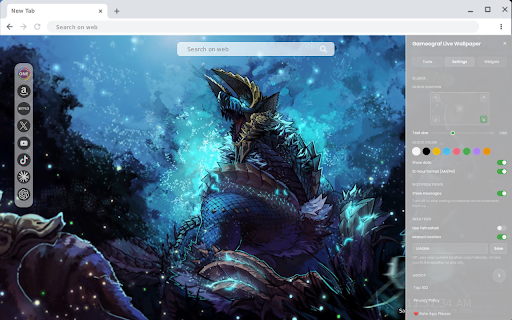 Monster Hunter Zinogre Live Wallpaper :: Experience the thrill of Monster Hunter Zinogre with this HD live video wallpaper that immerses your new tab in its electric pr...