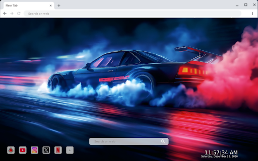 Neon Drift: Midnight Run (New Version) Live Wallpaper :: Rev up your browser with Neon Drift: Midnight Run! Enjoy stunning HD live wallpapers that bring your new tab to life.