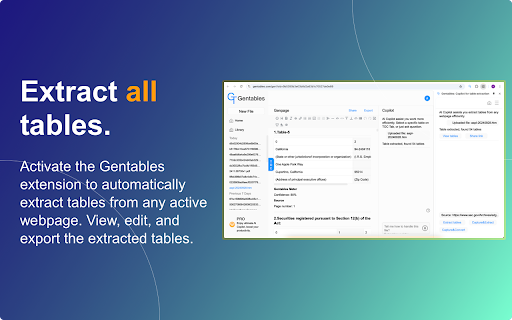 Gentables: AI Sheets for Unstructured Data :: Gentables: AI Sheets for Unstructured Data