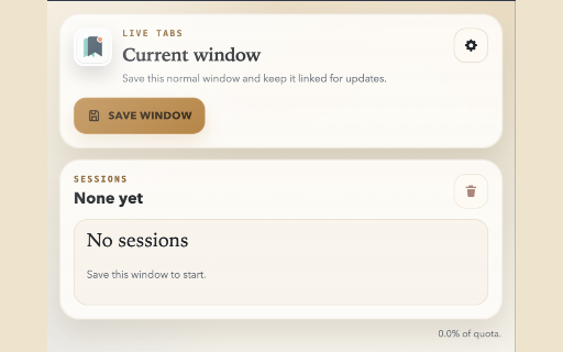 Live Tabs - Session Saver :: Save, pin, organize, and restore local tab sessions from a simple popup.
