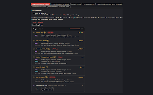 AQW Wiki Enhanced :: Enhances the AQW Wiki Experience with tons of built-in features. Forged by Chaos Eye.