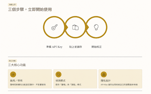注音校正器 (Zhuyin Correction Tool) :: 當您忘記切換輸入法打出注音亂碼時,透過AI辨識快速轉換為繁體中文。