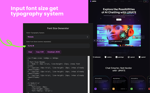 Font Size Generator :: A tool to apply font size systems for iOS, Android, and Websites.