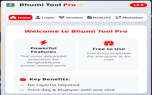 Bhumi Tool Pro :: Easily print Banglarbhumi Dag & Khatian Information with just one click and more crazy features.