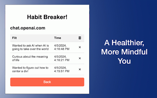 Habit Breaker :: Tackle doom scrolling and reorient your focus towards more important tasks.