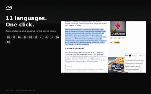 Voq - Read Aloud Text to Speech | Free TTS :: Highlight any text, right-click, and hear it read aloud. Free text to speech for any webpage.