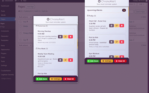 Everyday Task Reminder :: Create and manage custom alarms and reminders with optional Google Calendar integration