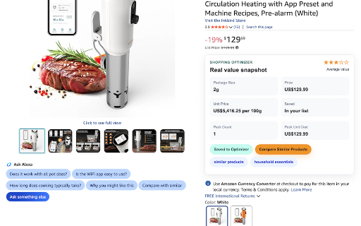 Amazon Price Per Unit Calculator :: Amazon unit price and value checker with explicit-click comparison links.