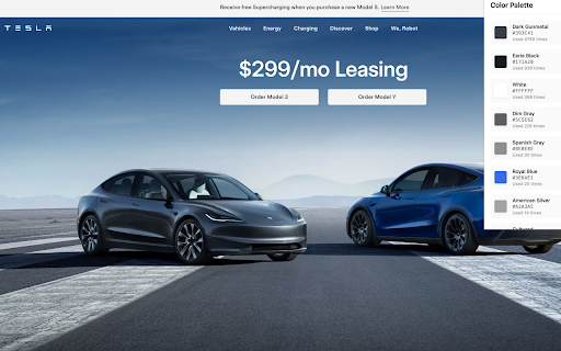 Color Palette Extractor :: Extract color palette from any webpage with accurate area-based color detection
