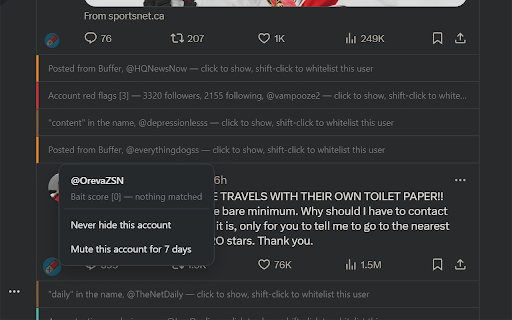 MED-X :: Filter and highlight your X timeline: languages, flags, location, checkmarks, engagement bait, reposts and clutter.