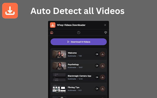 Whop Videos Downloader - Whop Courses Downloader :: Whop Videos Downloader: One-Click Whop Course Video Downloads