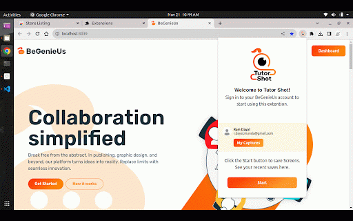 Tutor Shot :: Capture web-page screenshots instantly with a single click. They're saved to your account at https://begenieus.online.