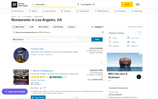 Yellowpages Email Finder & Phone Number Scraper - Lead Generation :: Scrape emails, phone numbers, websites, addresses & social profiles from Yellowpages in one click. Export B2B leads to CSV.