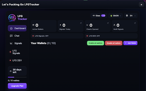 LFG Tracker :: Real-time smart wallet tracking and chart auto-open.