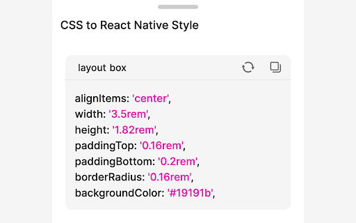 Design CSS To React Native style :: Convert Figma & Master Go & Mock Plus css styles to react native style formats