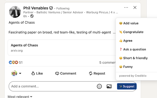 Crediblio :: Automatically collect your LinkedIn analytics data for Crediblio