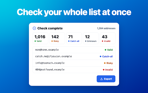 Email Validator :: Run email validator on one address or a csv list: an email verification tool for syntax, mx records, smtp checks and dead domains.