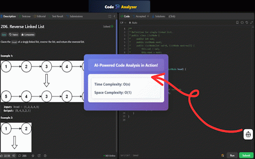 Code-Complexity-Analyzer | Instantly Analyze Your Code Complexity :: Stop guessing about your algorithm's performance. Our Chrome extension automatically analyzes your code.