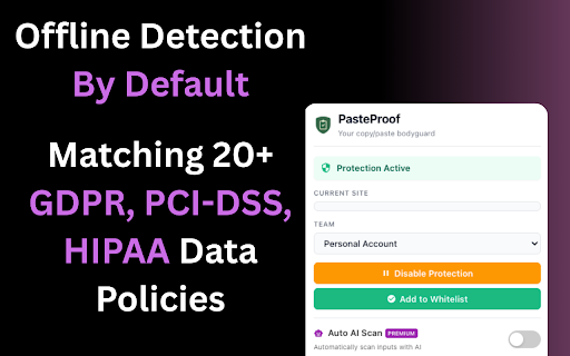 PasteProof :: Your pasteboard bodyguard. Prevents you from pasting sensitive data into the wrong fields.