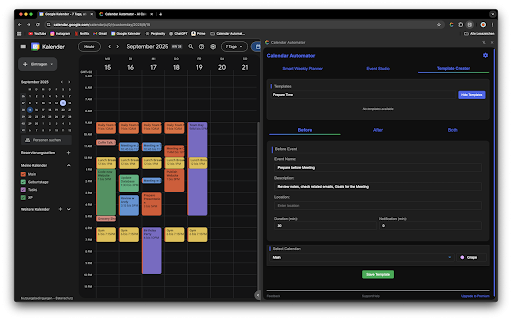 Calendar Automator :: Plan your week, automate tasks, and boost productivity.