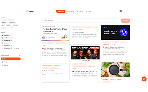 Unan :: Guarda y organiza tus bocados favoritos