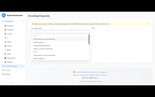 Social Bulk Downloader :: Download images and videos from social media platforms