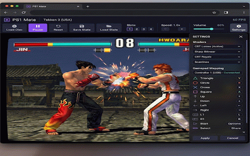 PS1 Mate - PSX Emulator :: Play PlayStation 1 games directly in your browser. Load disc images, memory cards, and enjoy classic PS1 gaming.